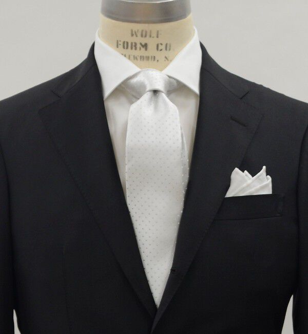 SHIPS「SHIPS: シルバー フォーマル ネクタイ」|ネクタイ・蝶ネクタイ|ホワイト系