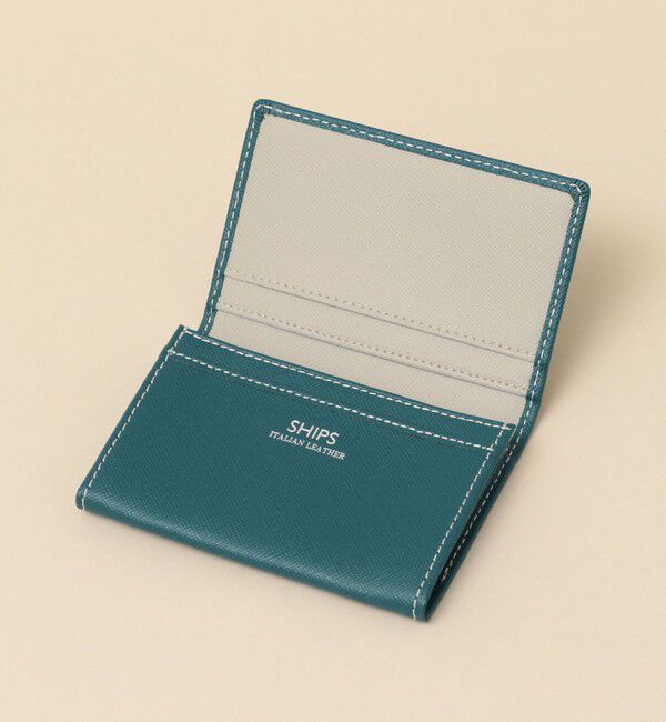 SHIPS「【WEB限定】SHIPS: 【SAFFIANO LEATHER】 2トーン カードケース （名刺入れ）」|その他|