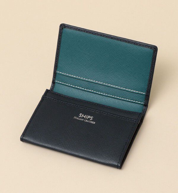 SHIPS「【WEB限定】SHIPS: 【SAFFIANO LEATHER】 2トーン カードケース （名刺入れ）」|その他|