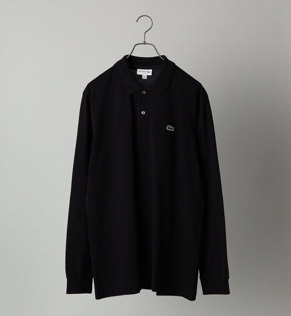 SHIPS「LACOSTE: L1312DL ロングスリーブ ポロシャツ」|ポロシャツ|ブラック
