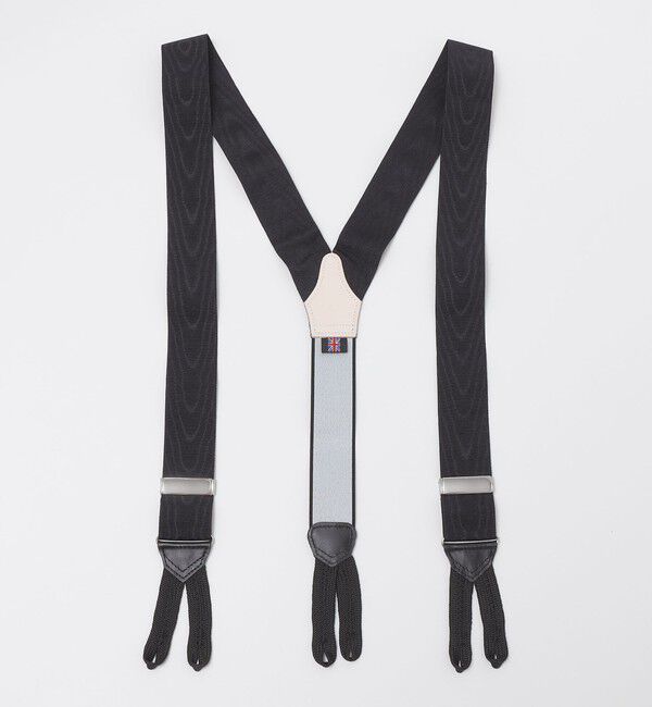 SHIPS「ALBERT THURSTON: モワレ サスペンダー」|サスペンダー|ブラック