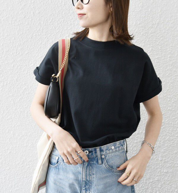 SHIPS any「SHIPS any:〈抗菌防臭/洗濯機可能〉USAコットン フレンチスリーブ TEE」|Tシャツ・カットソー|