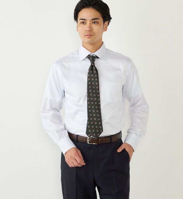 SHIPS Colors 「SHIPS Colors: ストライプ ワイドカラー ドレスシャツ」|シャツ・ブラウス|