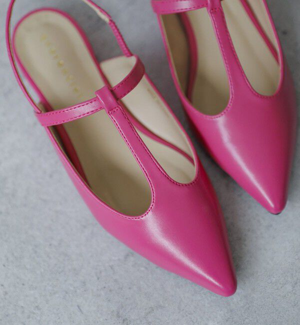 quaranciel「quaranciel: Tストラップ ポインテッド パンプス」|パンプス|