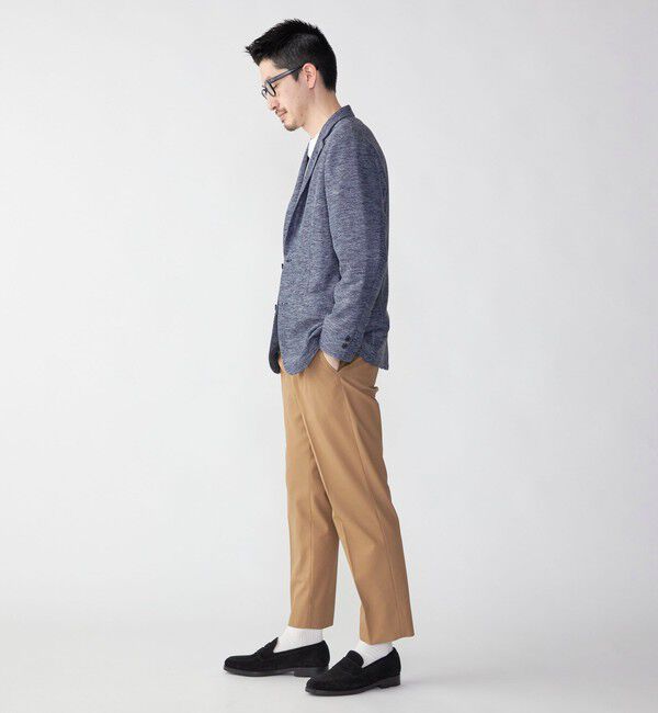 SHIPS「SHIPS: ワンプリーツ オーガニック ツイル パンツ」|スラックス|