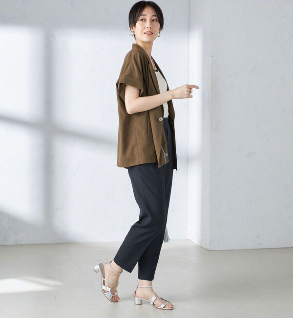 SHIPS for women「〈手洗い可能／UVカット〉ドライ オックス テーパード パンツ」|その他|