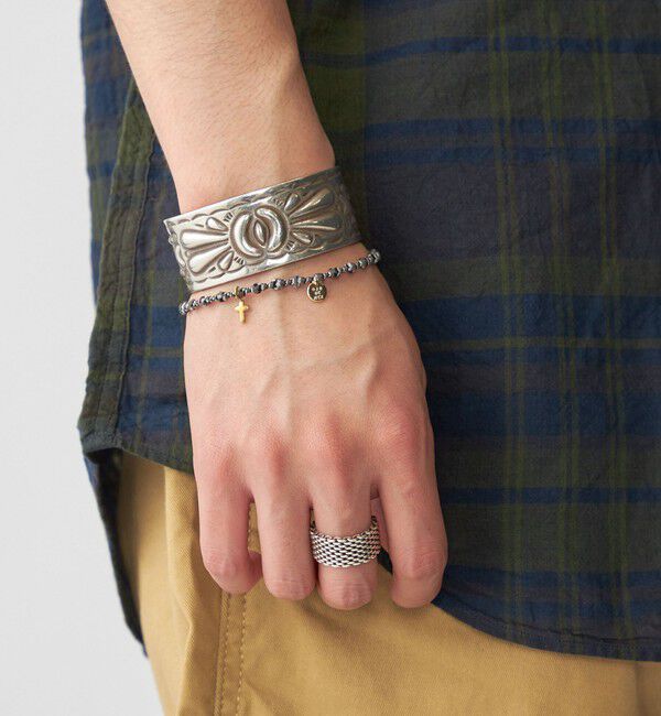 SHIPS「【WEB限定/SHIPS別注】OJO DE MEX: フェイクストーン ブレスレット」|ブレスレット・バングル|ブラック