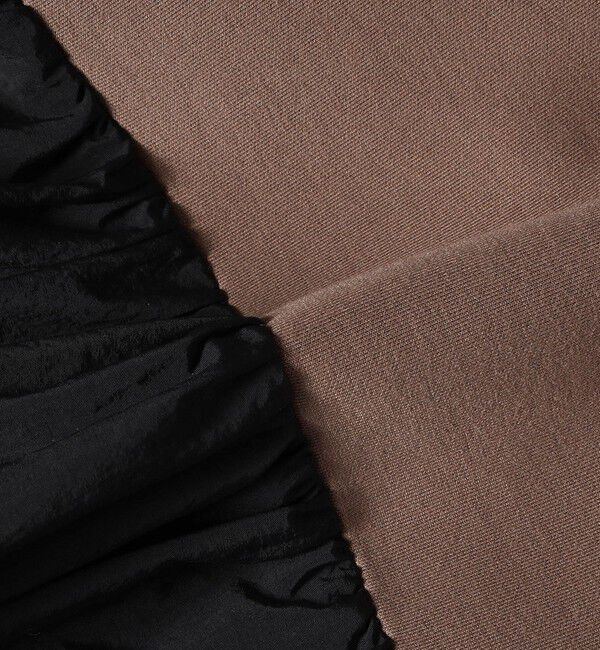 SHIPS for women「【WEB限定】〈手洗い可能〉ダンボール タフタ コンビ フーディ」|パーカー|