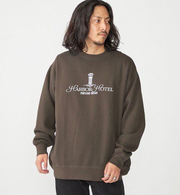 SHIPS「SHIPS: コットン ポリエステル プリント ライト クルーネック スウェット」|スウェット・ジャージ|