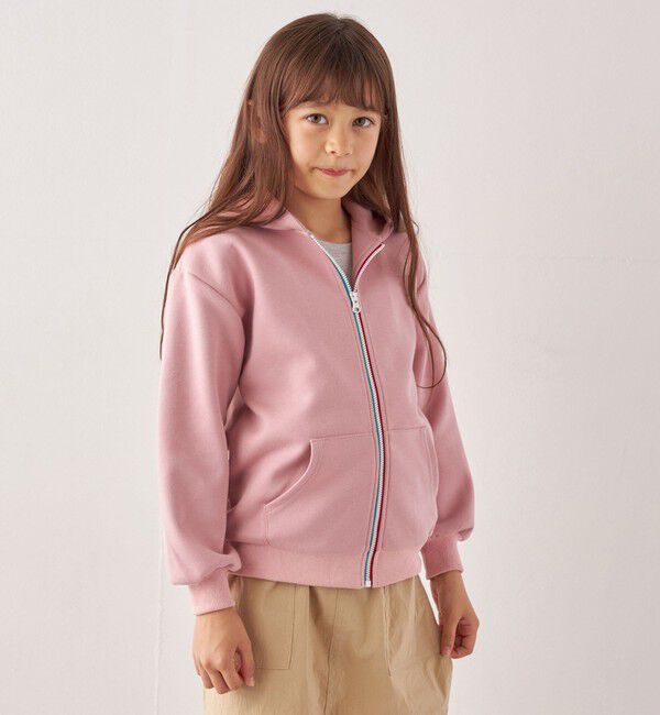 SHIPS any「SHIPS any:〈洗濯機可能〉ワンポイント 刺繍 ポンチ ジップ パーカー <KIDS>◇」|パーカー|