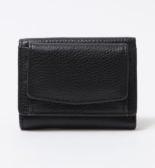 SHIPS Colors 「SHIPS Colors:レザー TRI-FOLD ウォレット (三つ折り 財布)◇」|財布|ブラック