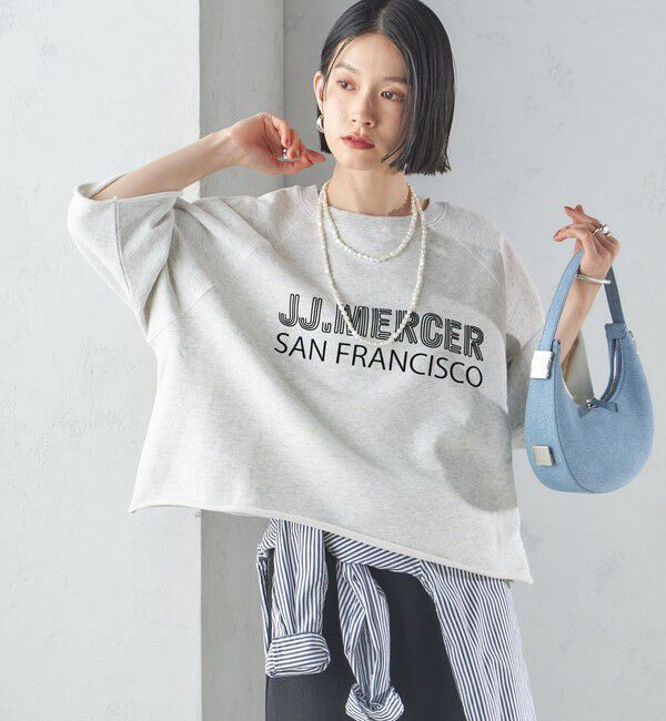 SHIPS for women「【SHIPS別注】〈洗濯機可能〉J.J MERCER:別注 7分袖 プリント スウェット」|スウェット・ジャージ|