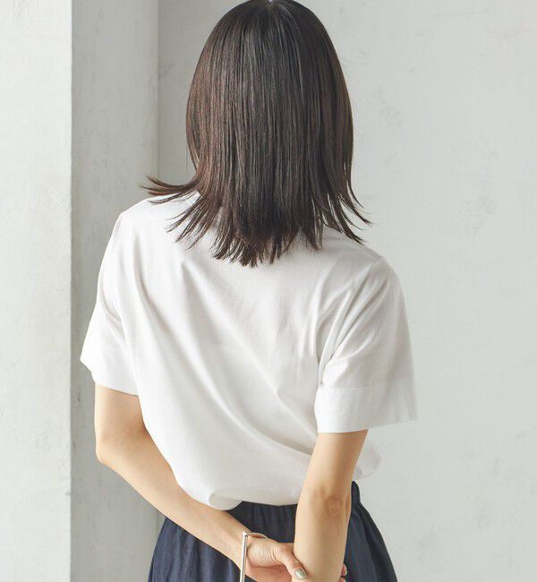 SHIPS for women「SHIPS Primary Navy Label:ロゴ TEE」|Tシャツ・カットソー|