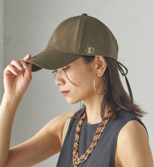 SHIPS for women「Revis.:〈UVカット/撥水〉リボン キャップ」|キャップ・キャスケット|オリーブ