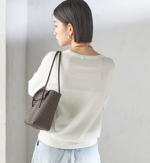 SHIPS for women「〈接触冷感 / 手洗い可能〉アイスコットン ショート スリーブ プルオーバー」|ニット・セーター|