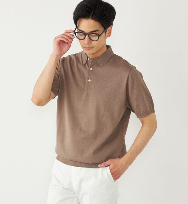 SHIPS Colors 「SHIPS Colors:〈洗濯機可能〉14G 天竺 ニット ポロシャツ」|ポロシャツ|
