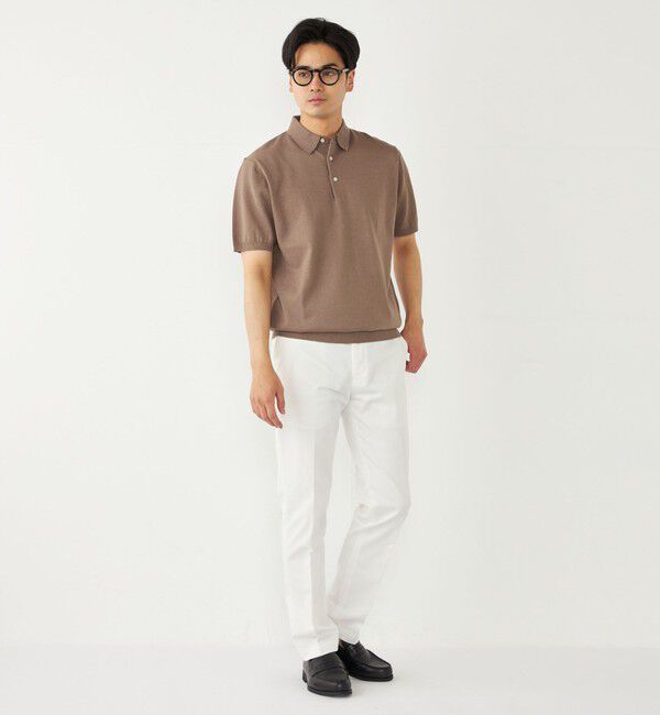 SHIPS Colors 「SHIPS Colors:〈洗濯機可能〉14G 天竺 ニット ポロシャツ」|ポロシャツ|