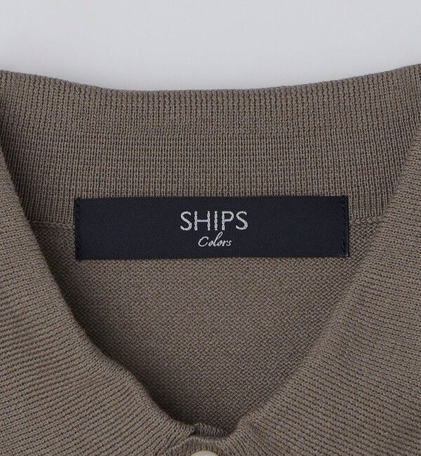 SHIPS Colors 「SHIPS Colors:〈洗濯機可能〉14G 天竺 ニット ポロシャツ」|ポロシャツ|