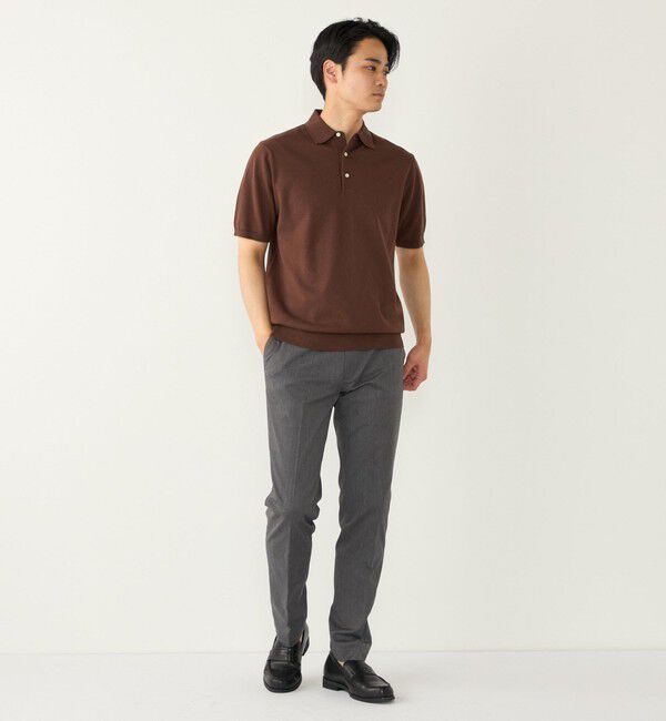 SHIPS Colors 「SHIPS Colors:〈洗濯機可能〉14G 天竺 ニット ポロシャツ」|ポロシャツ|