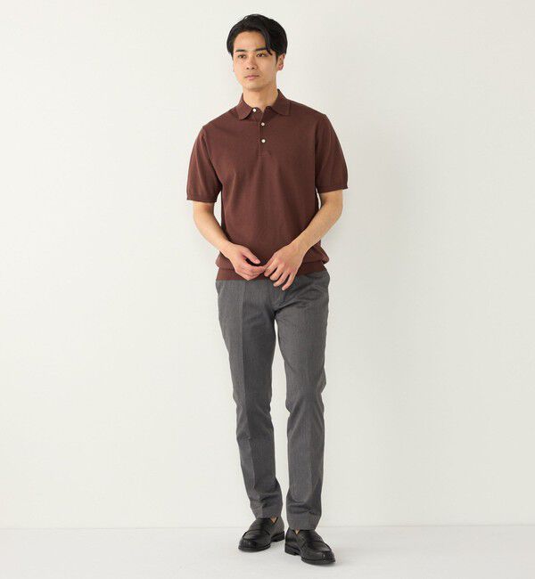 SHIPS Colors 「SHIPS Colors:〈洗濯機可能〉14G 天竺 ニット ポロシャツ」|ポロシャツ|