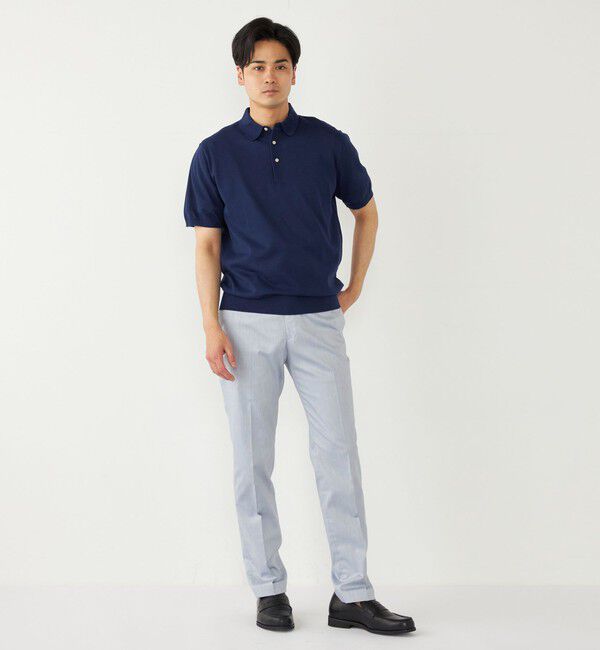 SHIPS Colors 「SHIPS Colors:〈洗濯機可能〉14G 天竺 ニット ポロシャツ」|ポロシャツ|