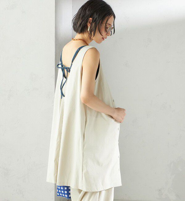 SHIPS for women「maroba:＜手洗い可能＞ラッシュ ミニ ワンピース」|その他|