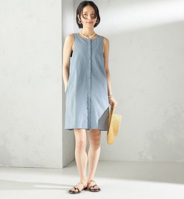 SHIPS for women「maroba:＜手洗い可能＞ラッシュ ミニ ワンピース」|その他|