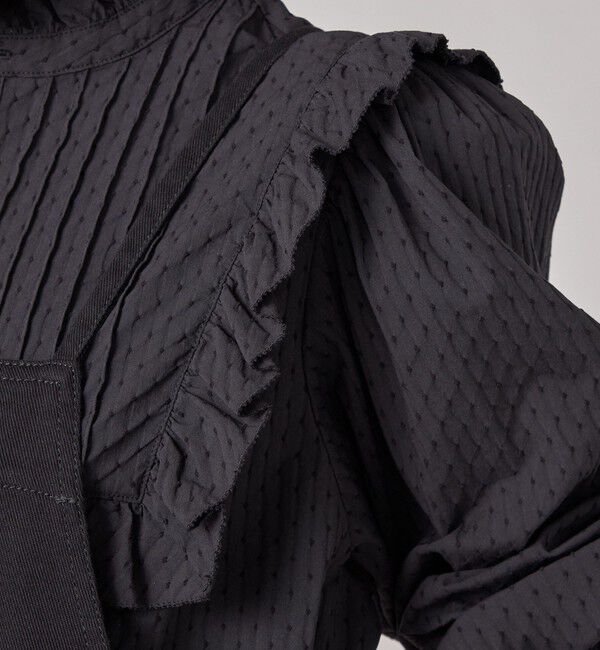 SHIPS for women「SHIPS NINE CASE:〈手洗い可能〉タック フリル ブラウス」|シャツ・ブラウス|