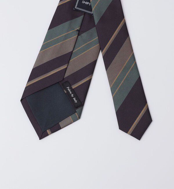 SHIPS「SHIPS: シルク カスミ サテン マルチ ストライプ ネクタイ」|ネクタイ・蝶ネクタイ|