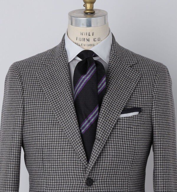 SHIPS「SHIPS: イングリッシュ レジメンタル ネクタイ」|ネクタイ・蝶ネクタイ|ブラック