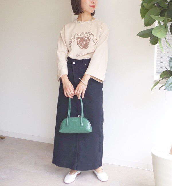 SHIPS for women「【WEB限定】〈洗濯機可能〉七分袖 ワイド スリーブ プリント スウェット」|スウェット・ジャージ|