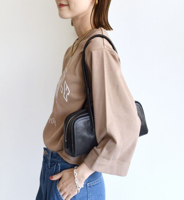 SHIPS for women「【WEB限定】〈洗濯機可能〉七分袖 ワイド スリーブ プリント スウェット」|スウェット・ジャージ|