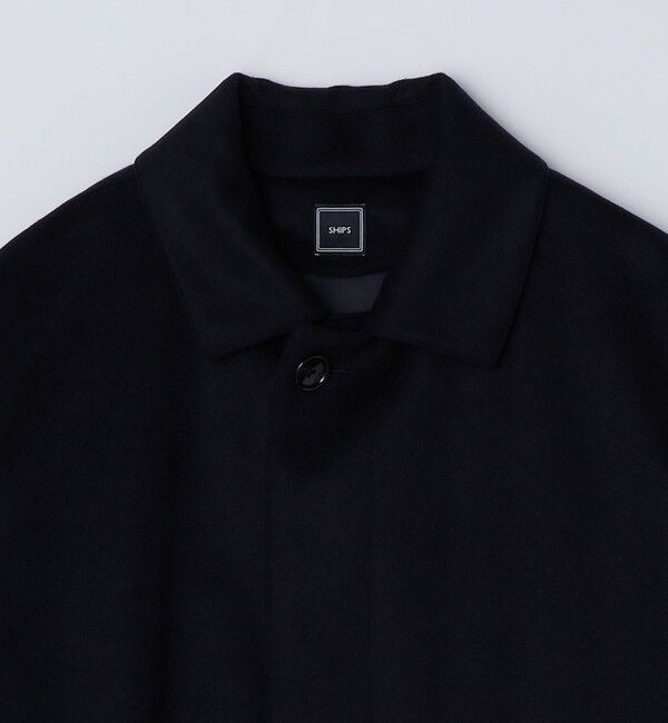 SHIPS「SHIPS: ネイビー ウール ビーバー ステンカラー コート」|ステンカラーコート|