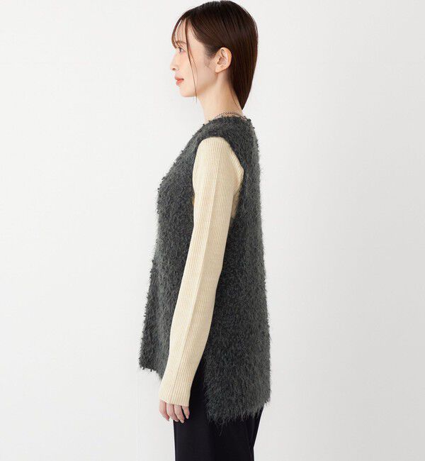 SHIPS Colors 「SHIPS Colors:〈手洗い可能〉ポコポコ ベスト &times; リブニット セット◇」|ニット・セーター|