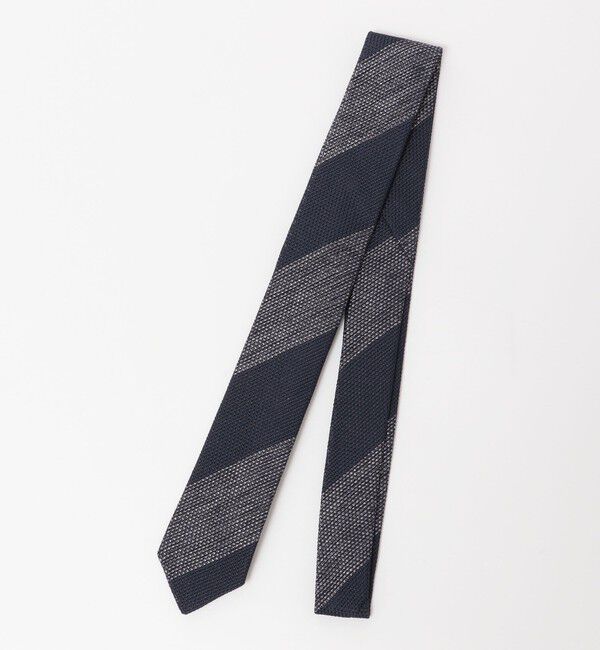 SHIPS「MARCEL LASSANCE: GARZA WIDE STRIPE NARROW TIE」|ネクタイ・蝶ネクタイ|ネイビー