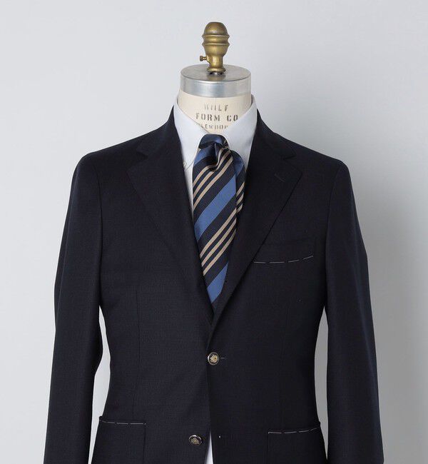 SHIPS「Holliday＆Brown: シルク コットン レジメンタル ネクタイ」|ネクタイ・蝶ネクタイ|