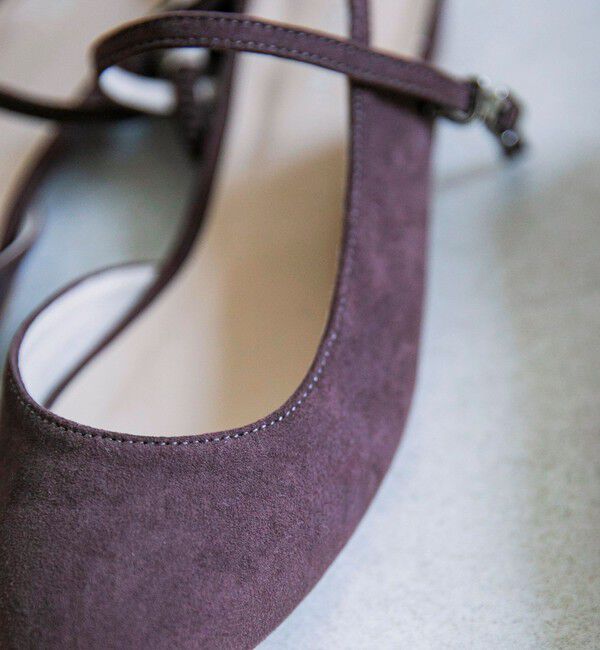 quaranciel「quaranciel: ポインテッド スリングバック フラット パンプス」|パンプス|