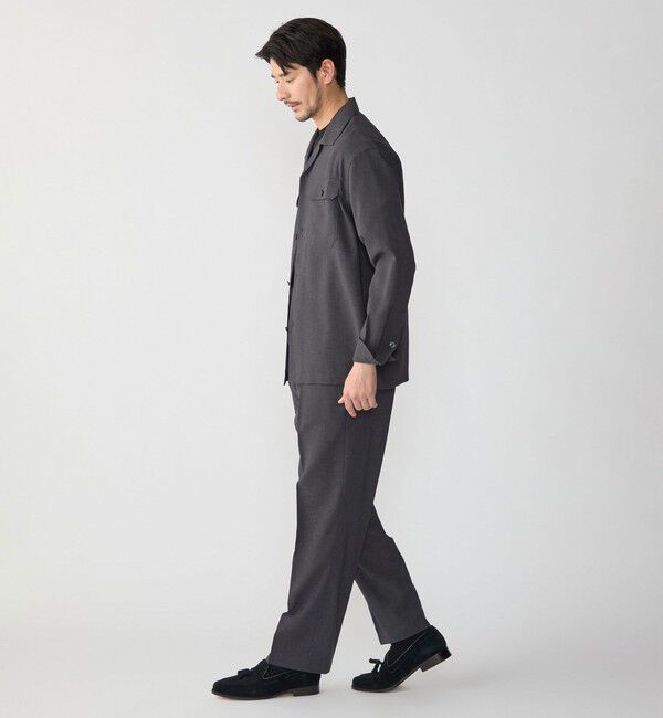 SHIPS「SHIPS:〈撥水 防しわ 洗濯機可能〉DOT AIR(R)オープンカラーシャツ(セットアップ対応)」|シャツ・ブラウス|