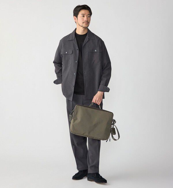 SHIPS「SHIPS:〈撥水 防しわ 洗濯機可能〉DOT AIR(R)オープンカラーシャツ(セットアップ対応)」|シャツ・ブラウス|