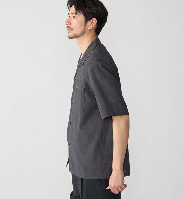 SHIPS「SHIPS:〈撥水 防しわ 洗濯機可能〉DOT AIR(R)ショートスリーブシャツ(セットアップ対応」|シャツ・ブラウス|