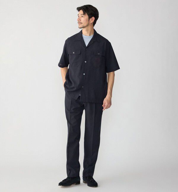 SHIPS「SHIPS:〈撥水 防しわ 洗濯機可能〉DOT AIR(R)ショートスリーブシャツ(セットアップ対応」|シャツ・ブラウス|