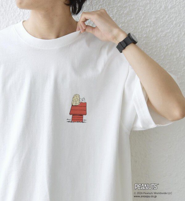 SHIPS any「SHIPS any: SNOOPY コラボ グラフィック プリント Tシャツ◆」|Tシャツ・カットソー|ホワイト系その他