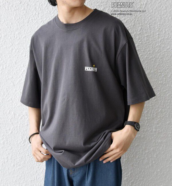 SHIPS any「SHIPS any: SNOOPY コラボ グラフィック プリント Tシャツ◆」|Tシャツ・カットソー|