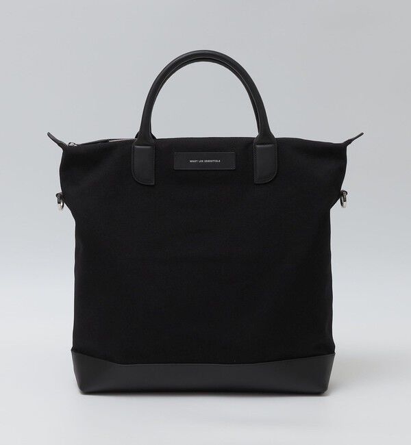 SHIPS「WANT Les Essentiels: O'HARE 2WAY キャンバス トート バッグ」|トートバッグ|ブラック