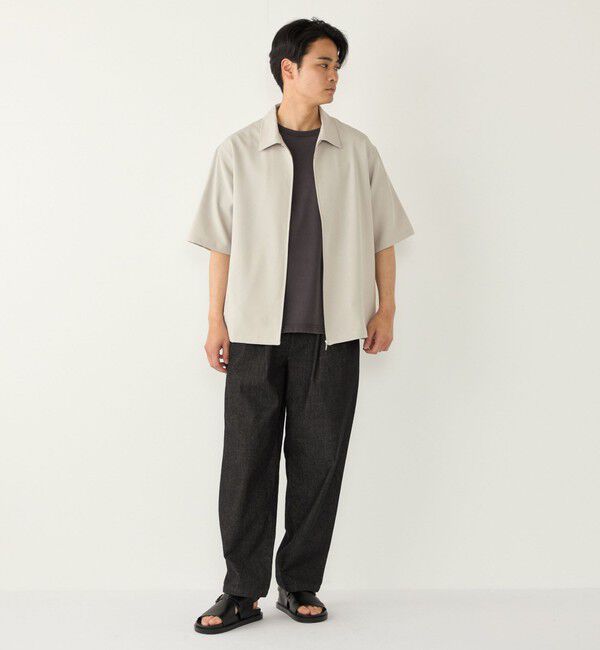 SHIPS Colors 「《予約》SHIPS Colors:〈吸水速乾・洗濯機可能〉2WAY ストレッチ ジップ シャツ◆」|シャツ・ブラウス|