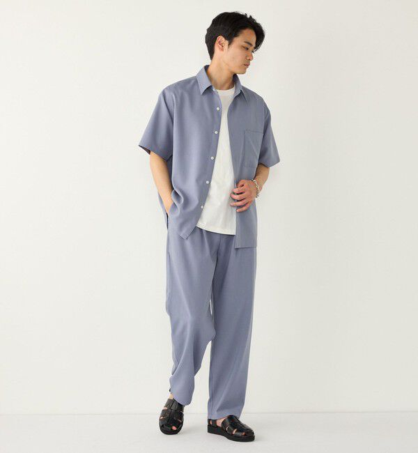 SHIPS Colors 「《予約》SHIPS Colors:〈吸水速乾・洗濯機可能〉2WAY ストレッチ ボックス シャツ◆」|シャツ・ブラウス|