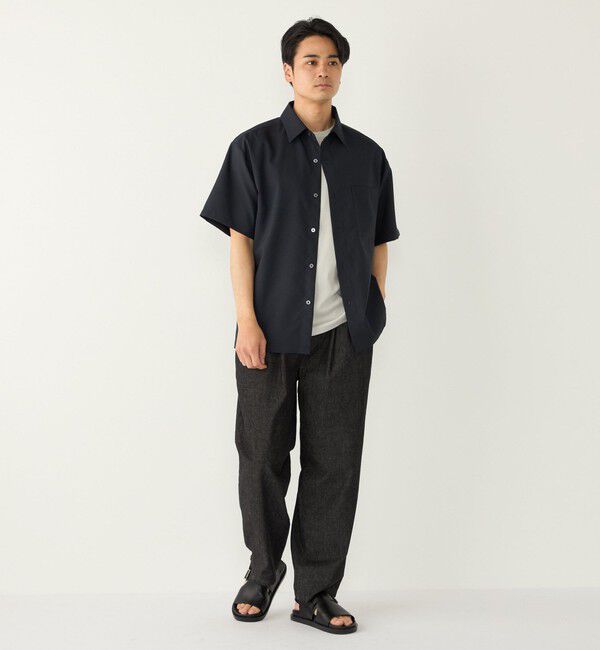 SHIPS Colors 「《予約》SHIPS Colors:〈吸水速乾・洗濯機可能〉2WAY ストレッチ ボックス シャツ◆」|シャツ・ブラウス|