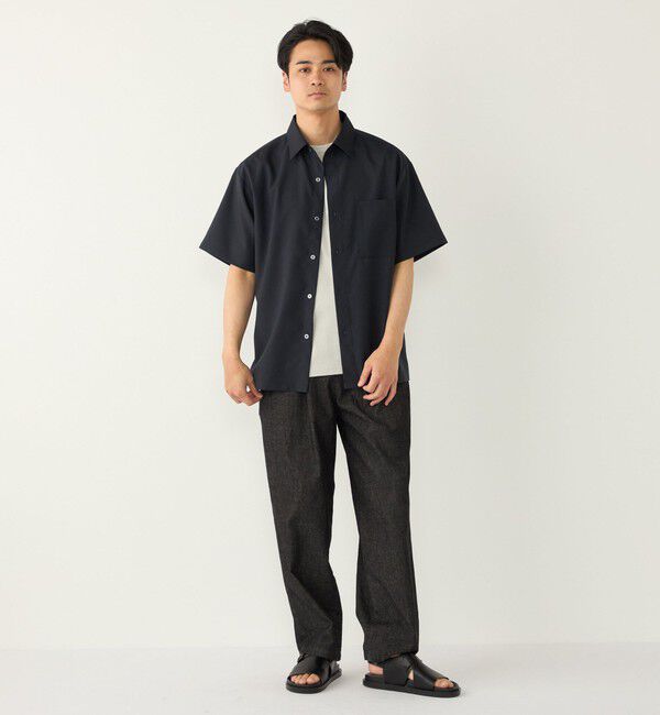 SHIPS Colors 「《予約》SHIPS Colors:〈吸水速乾・洗濯機可能〉2WAY ストレッチ ボックス シャツ◆」|シャツ・ブラウス|