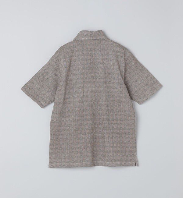 SHIPS Colors 「SHIPS Colors:〈吸水速乾〉カノコ グレンチェック ワイドカラー ポロシャツ」|ポロシャツ|