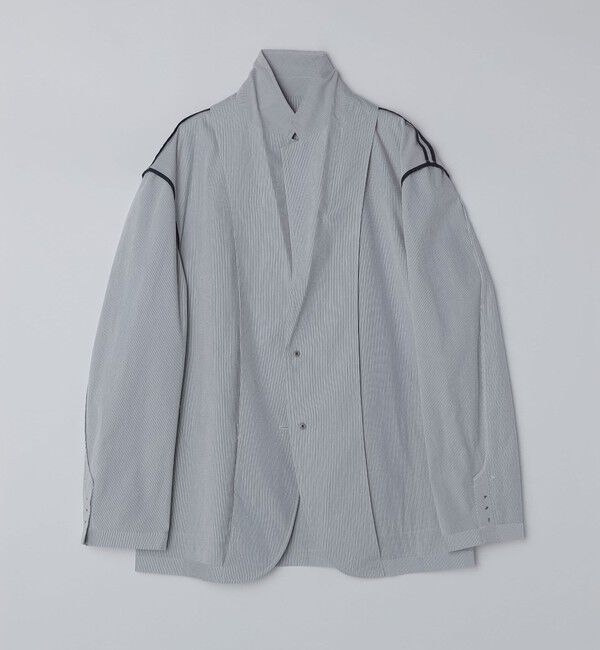 SHIPS「SHIPS:〈吸水速乾/洗濯機可能〉COOLMAX(R)コードレーン ジャケット(セットアップ対応)」|テーラードジャケット|